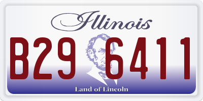 IL license plate B296411