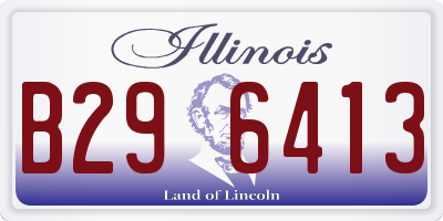 IL license plate B296413