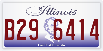 IL license plate B296414
