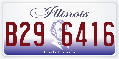 IL license plate B296416