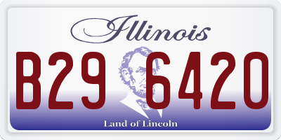 IL license plate B296420