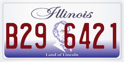 IL license plate B296421