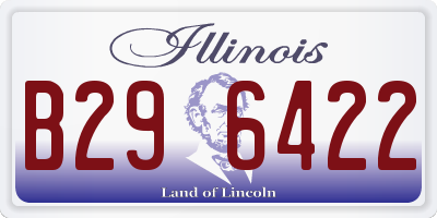 IL license plate B296422