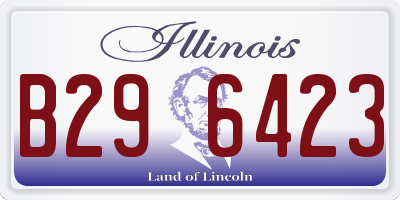 IL license plate B296423