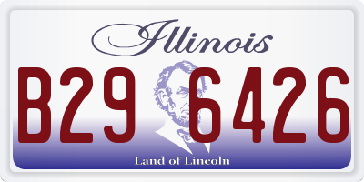 IL license plate B296426