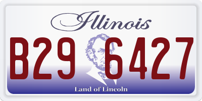 IL license plate B296427