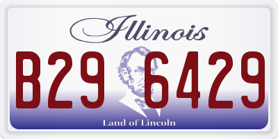 IL license plate B296429