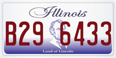 IL license plate B296433