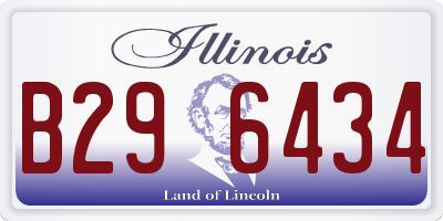 IL license plate B296434