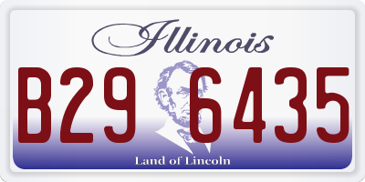 IL license plate B296435