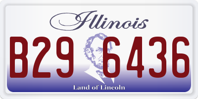 IL license plate B296436