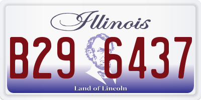 IL license plate B296437