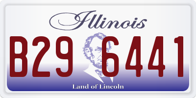IL license plate B296441