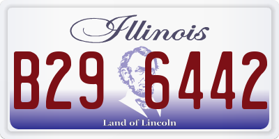 IL license plate B296442