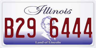 IL license plate B296444