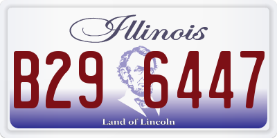 IL license plate B296447