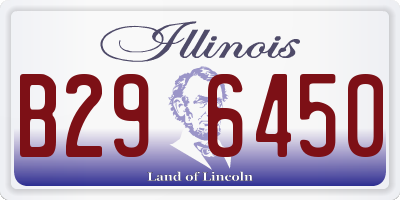 IL license plate B296450