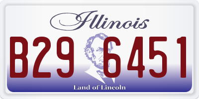 IL license plate B296451