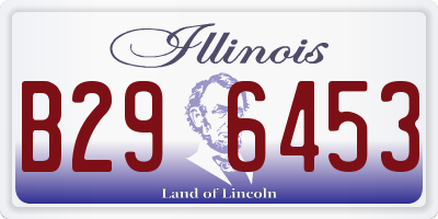 IL license plate B296453