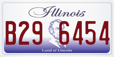 IL license plate B296454