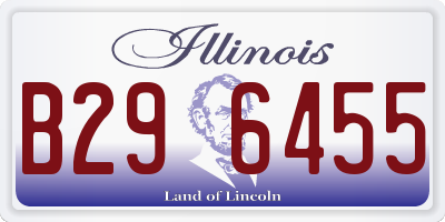 IL license plate B296455