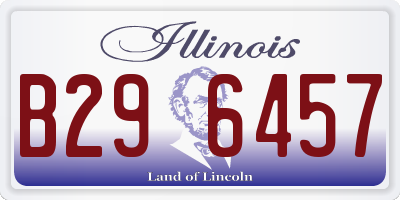 IL license plate B296457