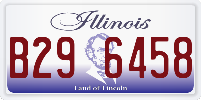 IL license plate B296458