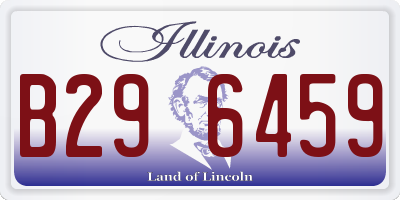 IL license plate B296459