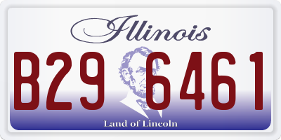 IL license plate B296461