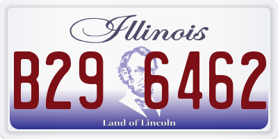 IL license plate B296462