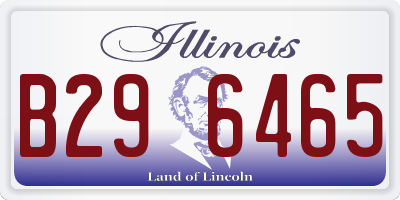 IL license plate B296465