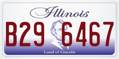 IL license plate B296467
