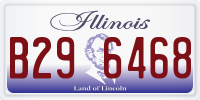 IL license plate B296468