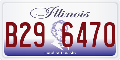 IL license plate B296470