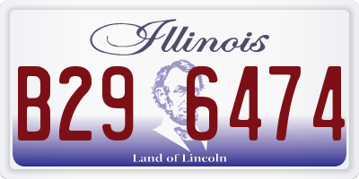 IL license plate B296474