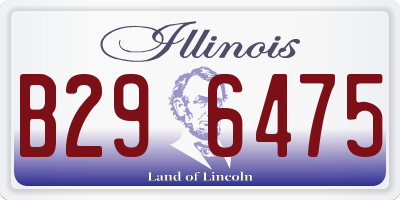 IL license plate B296475