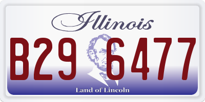 IL license plate B296477