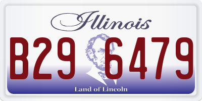 IL license plate B296479