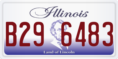 IL license plate B296483