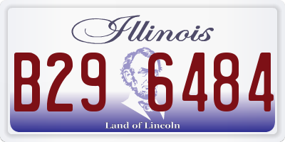 IL license plate B296484