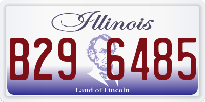 IL license plate B296485