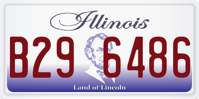 IL license plate B296486