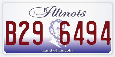IL license plate B296494