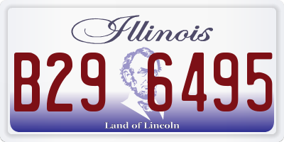 IL license plate B296495