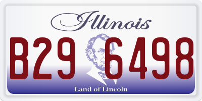 IL license plate B296498