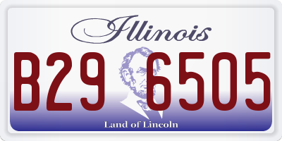 IL license plate B296505