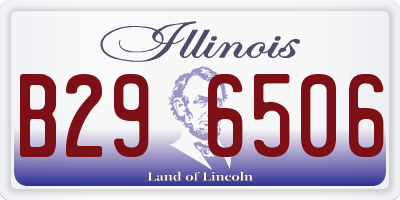 IL license plate B296506