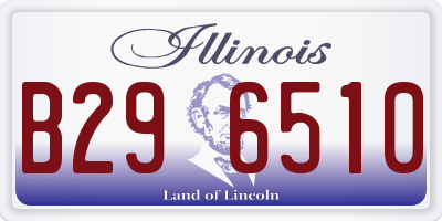 IL license plate B296510