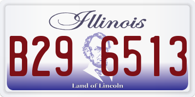 IL license plate B296513