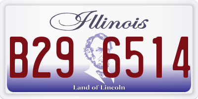 IL license plate B296514